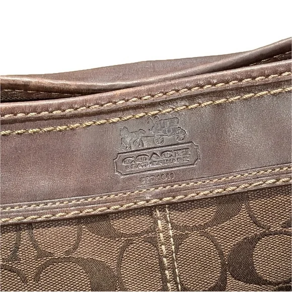 Vintage Coach Bleecker Signature Duffle Bucket Hobo Bag - Picture 10 of 13